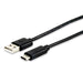 E-Quip equip 12888107 1 m USB A USB C Black USB Cable – USB Cables (USB A, USB c, Male/Male, Straight, Straight, Nickel