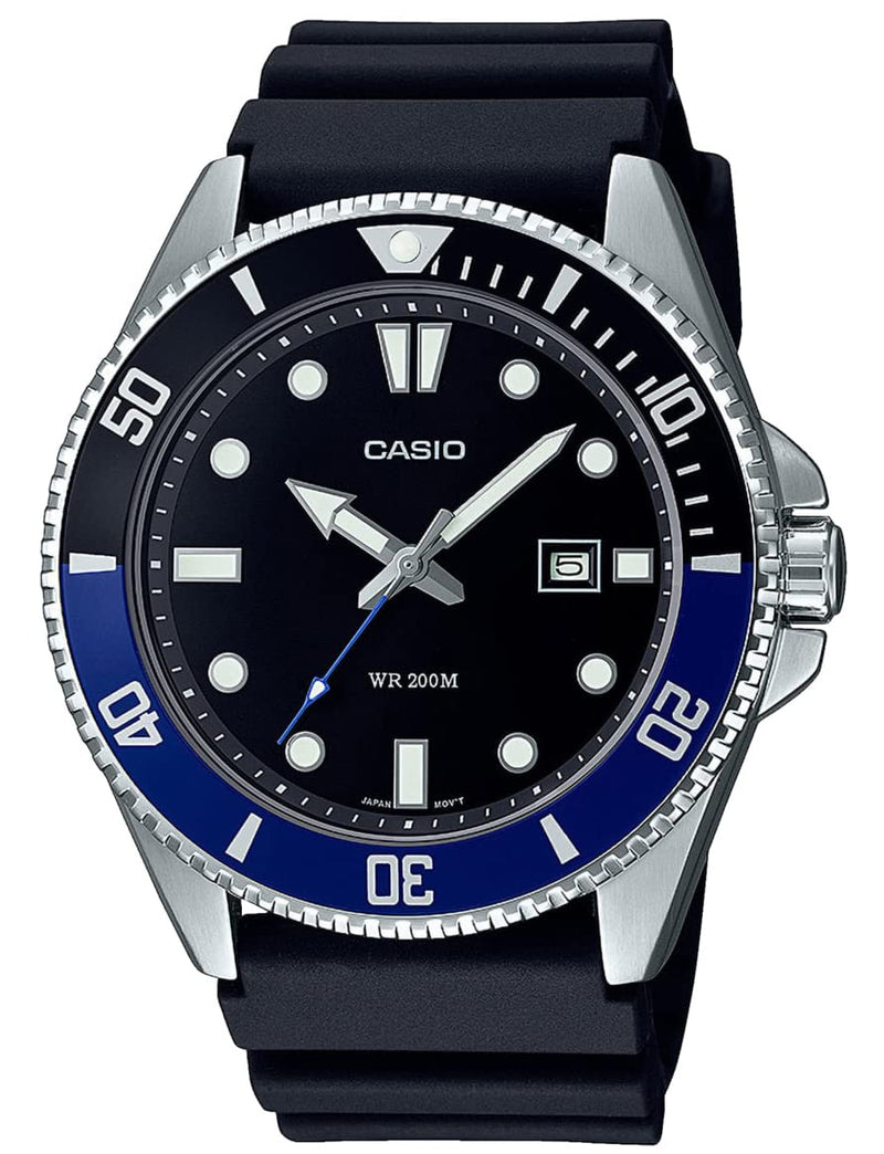 Casio Collection Mens Analogue Quartz Watch Black/Blue