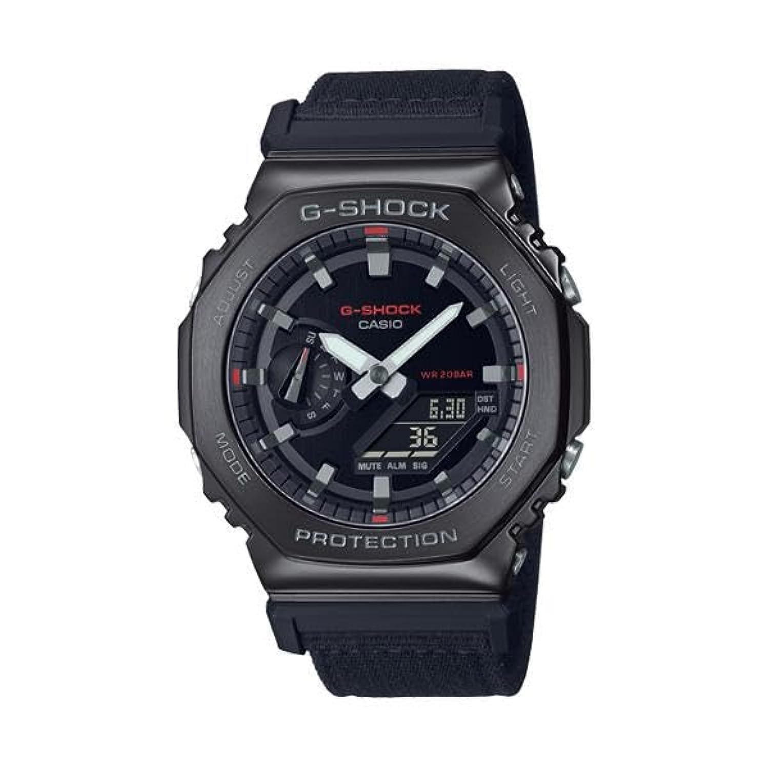 Casio Analog GM-2100CB-1AER, Black/White, Strip