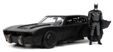 DC Comics 1:24 The Batman Batmobile - Coche Fundido a presión con Figura de Batman de 2.75 Pulgadas, Juguetes para niños y Adultos, Negro/Plateado