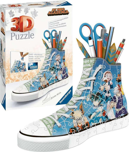 Ravensburger - Puzzle 3D Sneaker - My Hero Academia - Pot à crayons - A partir de 8 ans - 108 pièces numérotées à assembler sans colle - Accessoires inclus - 11567