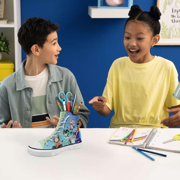 Ravensburger - Puzzle 3D Sneaker - My Hero Academia - Pot à crayons - A partir de 8 ans - 108 pièces numérotées à assembler sans colle - Accessoires inclus - 11567