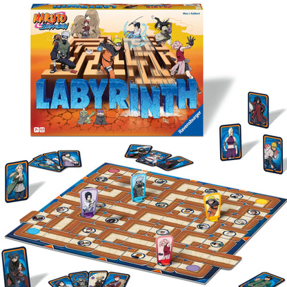 Ravensburger - Le Grand Classique des Jeux de société - Labyrinthe Naruto - Jeu de Plateau - Enfant et Famille - De 2 à 4 Joueurs à partir de 7 Ans - Mixte - 27350 - (Multilingue – Français Inclus