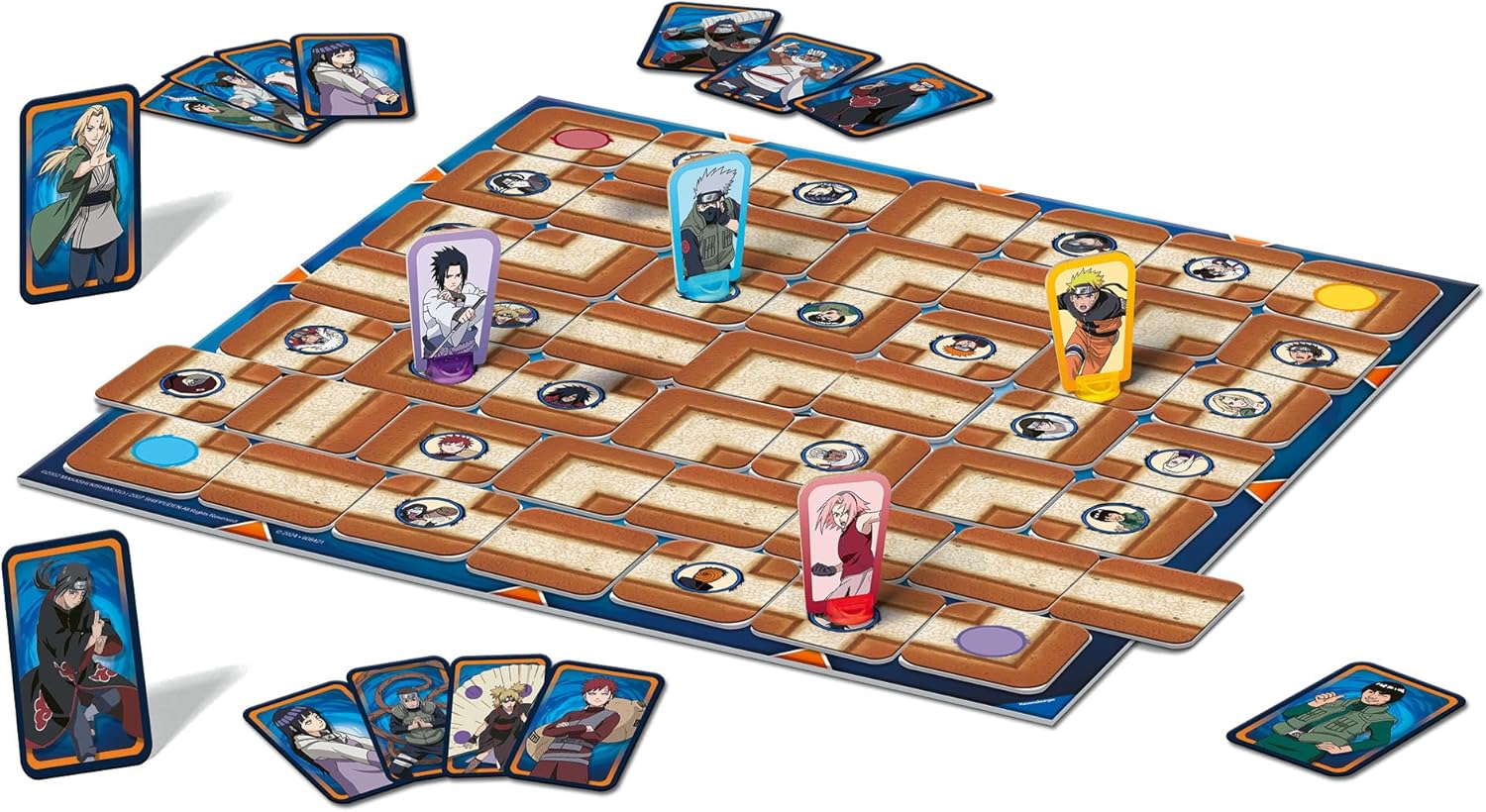 Ravensburger - Le Grand Classique des Jeux de société - Labyrinthe Naruto - Jeu de Plateau - Enfant et Famille - De 2 à 4 Joueurs à partir de 7 Ans - Mixte - 27350 - (Multilingue – Français Inclus