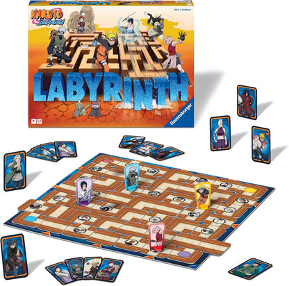 Ravensburger - Le Grand Classique des Jeux de société - Labyrinthe Naruto - Jeu de Plateau - Enfant et Famille - De 2 à 4 Joueurs à partir de 7 Ans - Mixte - 27350 - (Multilingue – Français Inclus