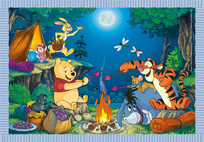 Clementoni- Disney Infantil 4 1: Puzzles de 12, 16, 20 y 24 Piezas Winnie The Pooh-Desde 3 años (21514