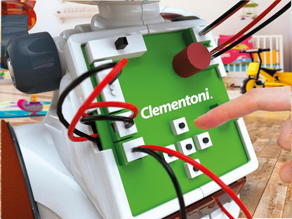 Clementoni - 56171 - Wissenschaft & Spiel - Mio Roboter - Spielzeugroboter (Französisch Sprache, Niederländische Sprache), Programmierbar, Roboter Interaktiv, Mint, Robotik, Lernspiele 8 Jahre, Made