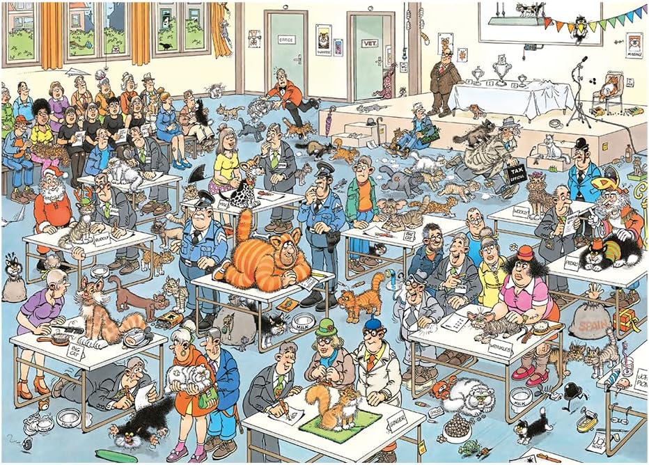 Jan van Haasteren The Cat Pageantry | Jigsaw Puzzle For Adults 2000 pieces | 98 x 68cm Puzzle | Jumbo