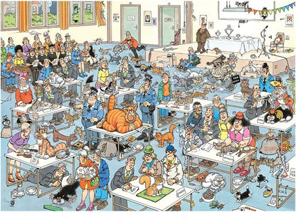 Jan van Haasteren The Cat Pageantry | Jigsaw Puzzle For Adults 2000 pieces | 98 x 68cm Puzzle | Jumbo