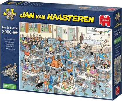 Jan van Haasteren The Cat Pageantry | Jigsaw Puzzle For Adults 2000 pieces | 98 x 68cm Puzzle | Jumbo
