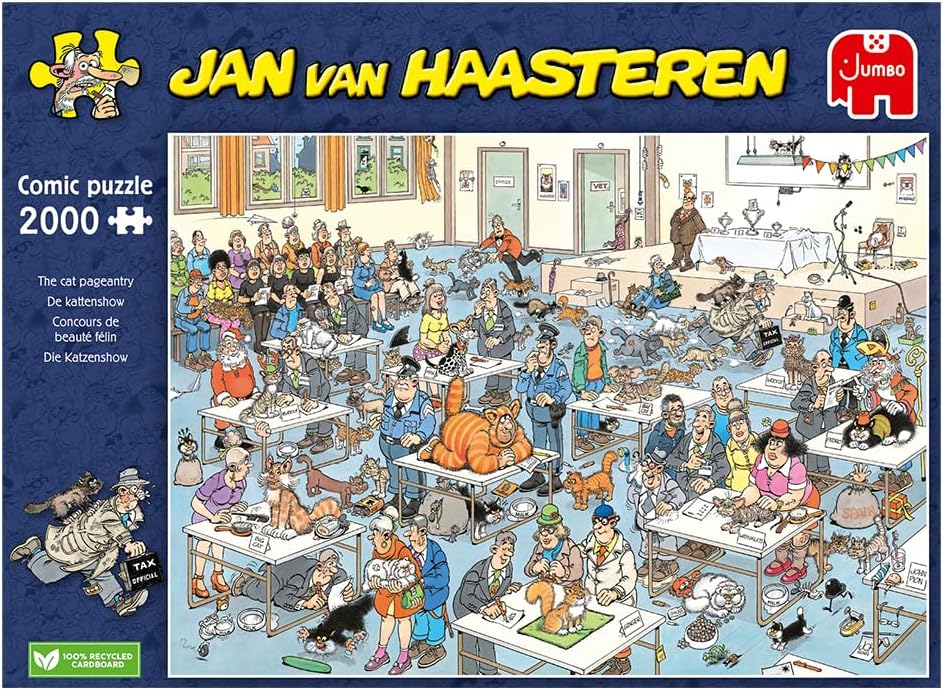 Jan van Haasteren The Cat Pageantry | Jigsaw Puzzle For Adults 2000 pieces | 98 x 68cm Puzzle | Jumbo