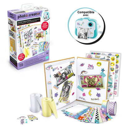 Canal Toys Set of Instant Printing Album with 2 Rolls of Paper, 2 Sheets of Stickers and 20 Adhesive Photo Frames 007-Channel Toys, CLK 007