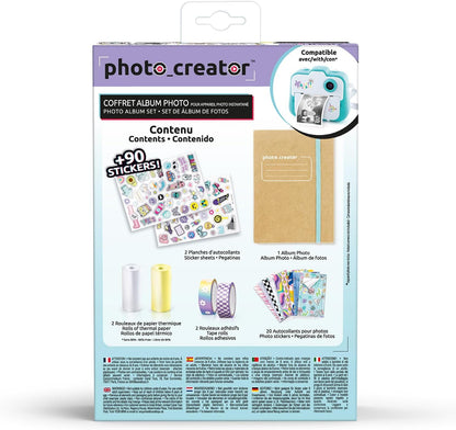 Canal Toys Set of Instant Printing Album with 2 Rolls of Paper, 2 Sheets of Stickers and 20 Adhesive Photo Frames 007-Channel Toys, CLK 007