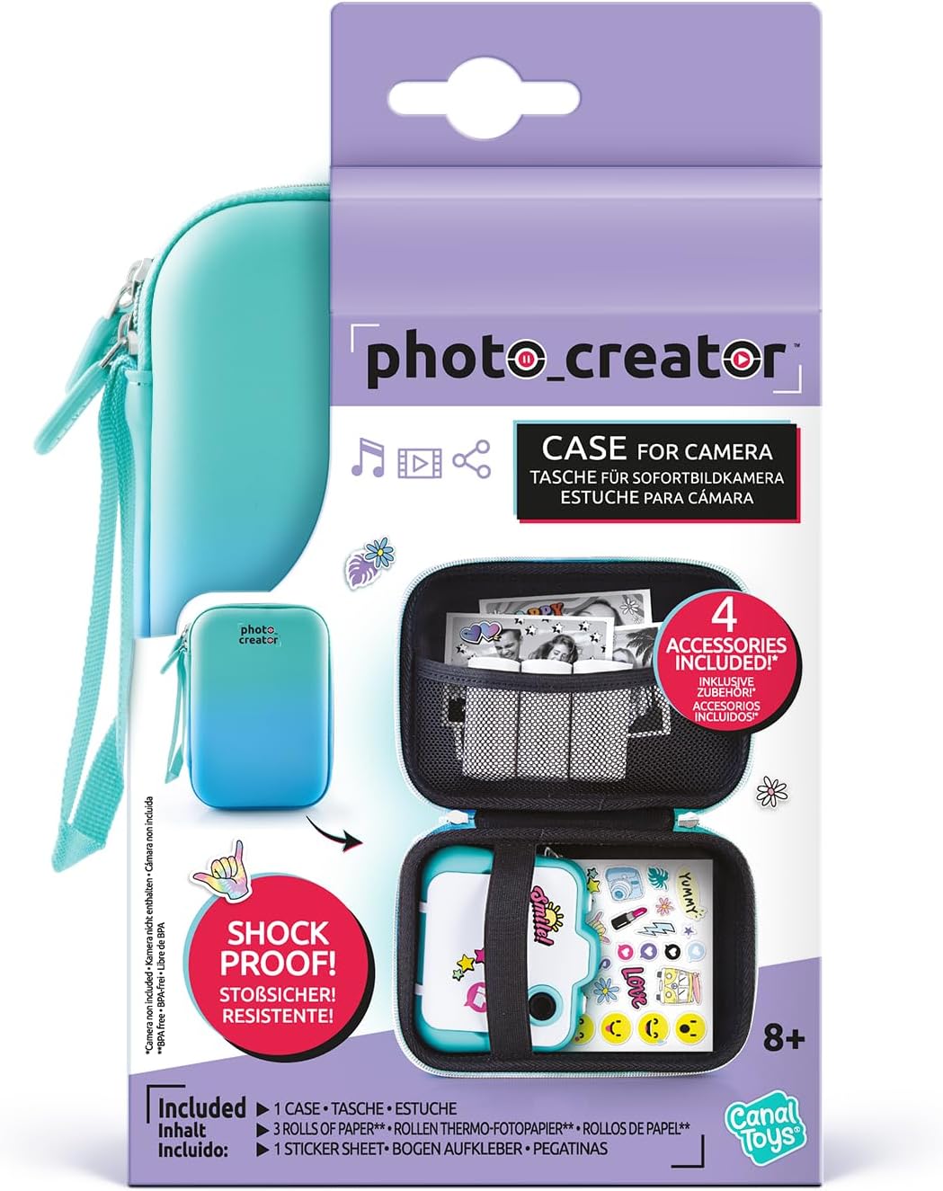 Photo Creator Instant Camera Case, Teal