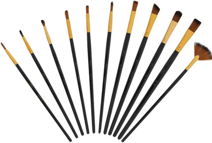 Nassau - Brush set with 12 brushes in screwable tube - (K-AR0827/GE)