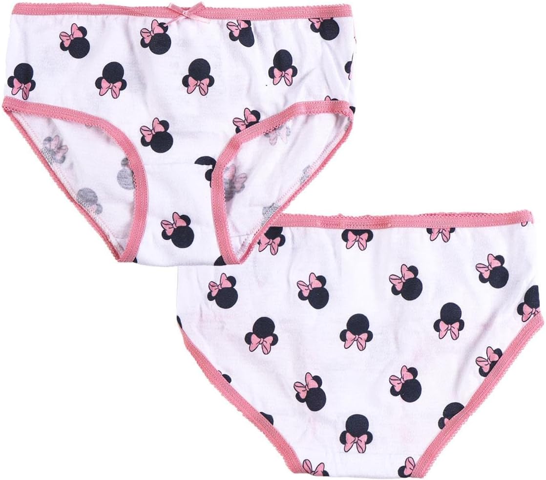 Pack Of Girls Knickers Minnie Mouse 3 Units Multicolour (Size: 6-8 Years)