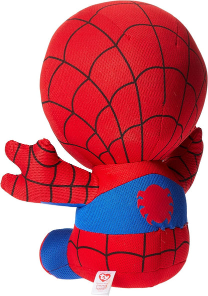 TY Marvel Avengers Spiderman Medium, Licensed Squishy Beanie Baby Soft Plush Toys, Collectible Cuddly Stuffed Teddy