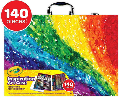 Crayola Inspiration Art Case Coloring Set - Rainbow (140ct), Art Kit For Kids, Back to School Supplies, Toys for Girls & Boys