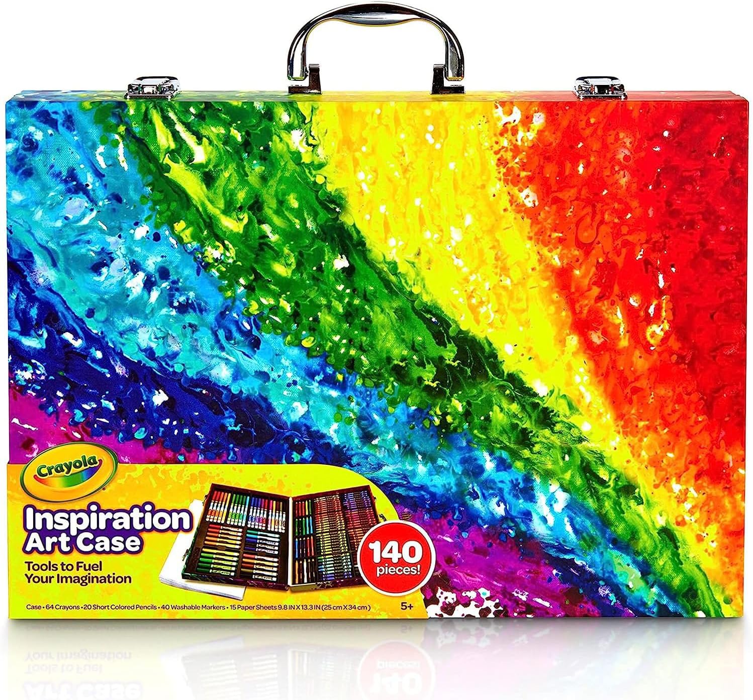 Crayola Inspiration Art Case Coloring Set - Rainbow (140ct), Art Kit For Kids, Back to School Supplies, Toys for Girls & Boys