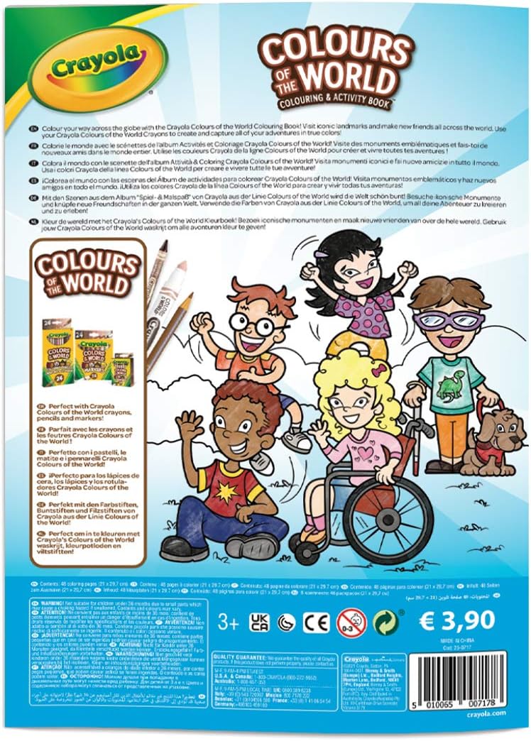 Crayola Colours of the World - Álbum de actividades para colorear, 04-2668