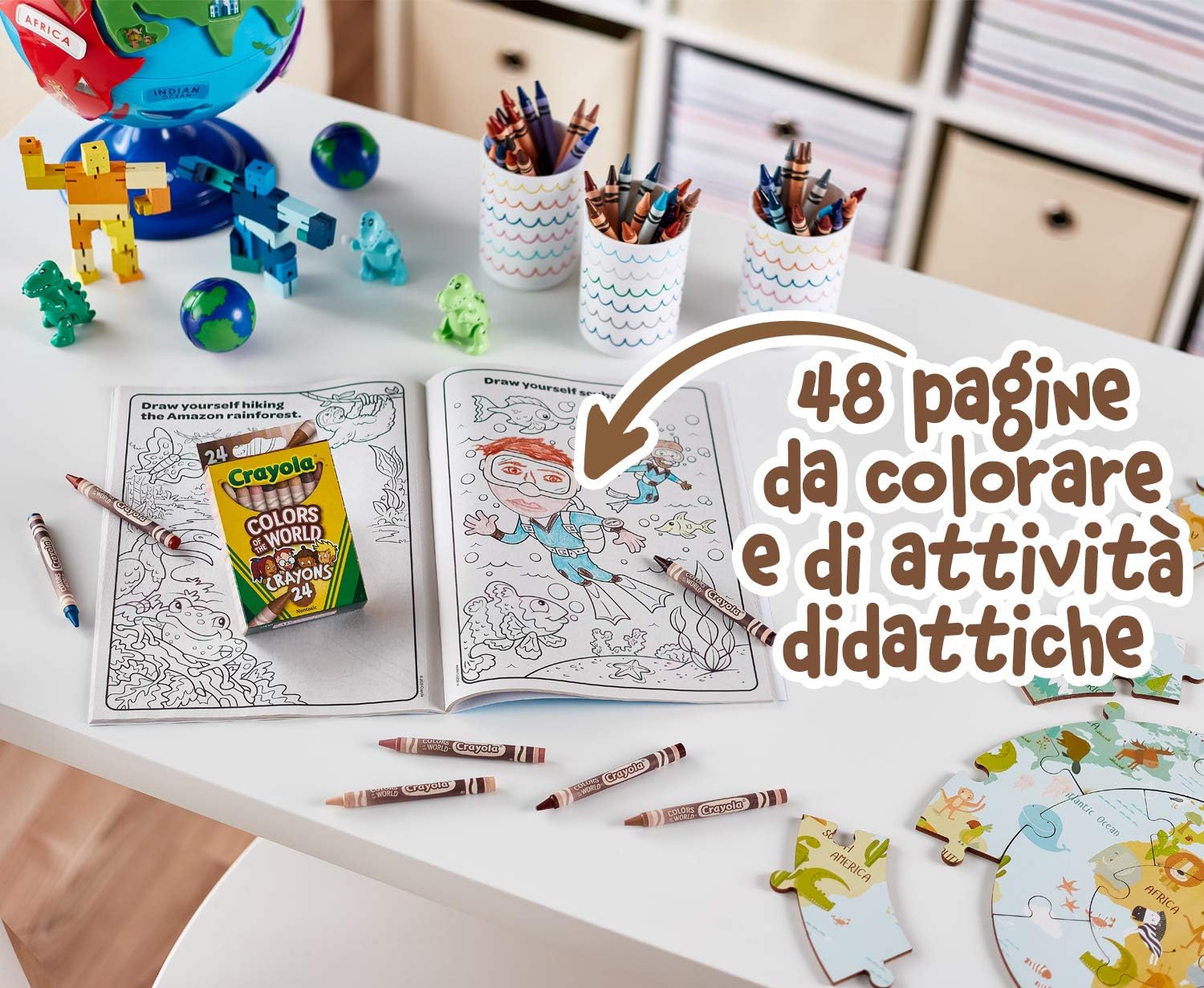 Crayola Colours of the World - Álbum de actividades para colorear, 04-2668