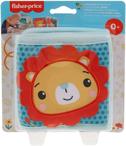 Fisher-Price Newborn Tummy Time Toy with Sensory Details, Repositionable Fold & Play Activity Panel for Babies, HML63