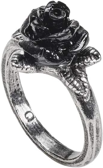 Alchemy Gothic Token of Love Women Ring Silver-Coloured M, Pewter,