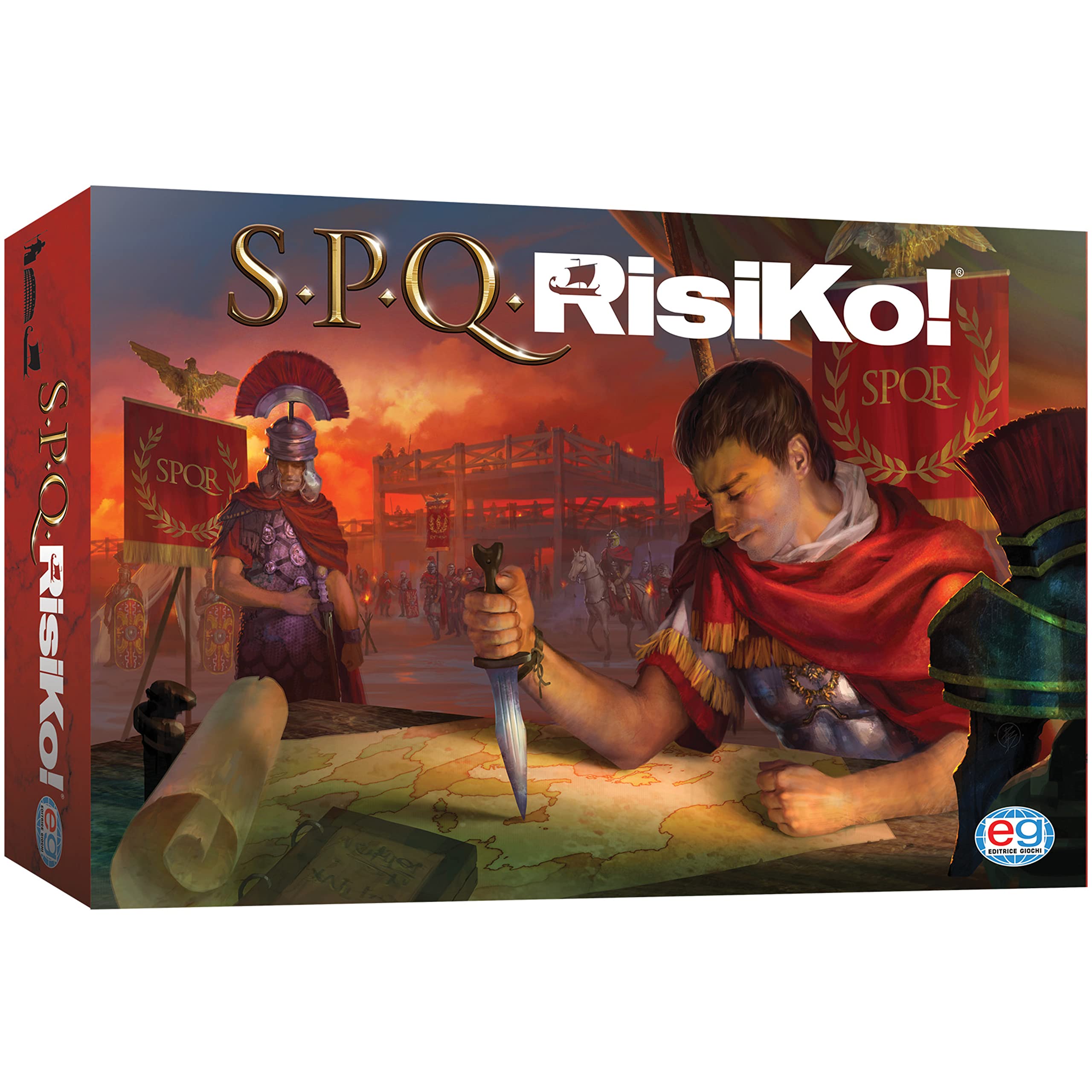Spin Master Games SPQRisiKo table. The most played strategy game in Italy, set in the ancient Roman Empire, from 8 years old, SPQR, Multicoloured, 6053992