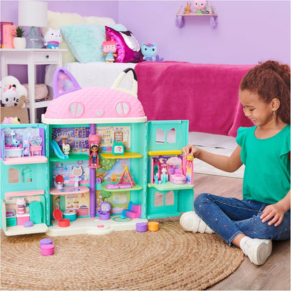 Gabby’s Dollhouse, Sweet Dreams Bedroom with Pillow Cat Figure and 3 Accessories, 3 Furniture Pieces and 2 Deliveries, Kids’ Toys for Ages 3 and above
