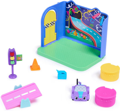 Gabby’s Dollhouse, Carlita Purr-ific Play Room with Carlita Toy Car, Accessories, Furniture and Dollhouse Deliveries, Kids’ Toys for Ages 3 and up