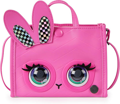 Purse Pets, Holly Hops Bunny Tote Bag Interactive Pet Toy and Cross-body Bag with over 30 Sounds and Reactions, Kids’ Toys for Girls Aged 4 and up