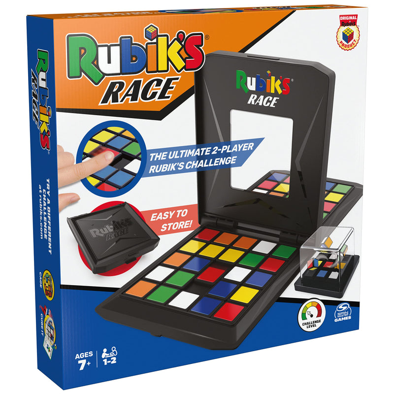 Rubik’s Race Classic Fast-Paced Strategy Sequence Board Game, Ultimate Face to Face Two-Player Game