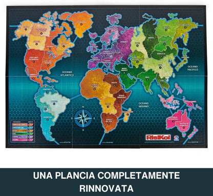 Spin Master Games, Editrice Spiele, Risiko, Boxspiele, Risico Classic Edition 2023, Gesellschaftsspiele und Strategie für Familie und Freunde, für Erwachsene und Kinder, von 3 bis 6 Spielern, ab