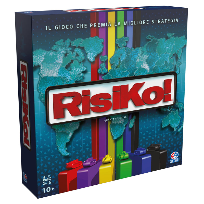 Spin Master Games, Editrice Spiele, Risiko, Boxspiele, Risico Classic Edition 2023, Gesellschaftsspiele und Strategie für Familie und Freunde, für Erwachsene und Kinder, von 3 bis 6 Spielern, ab