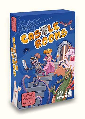 LITTLE ROCKET GAMES Castle Rooms Card Game Board Games Italian/English