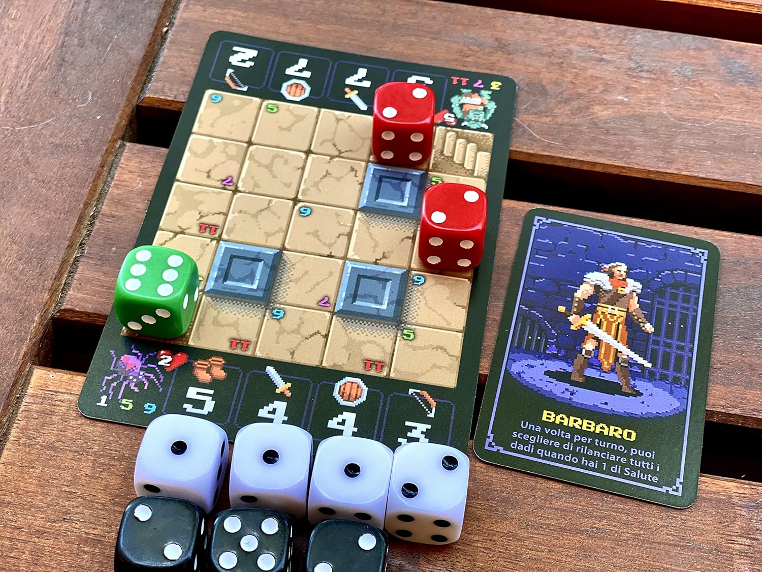 Little Rocket Games ONE CARD DUNGEON Board game in Italian