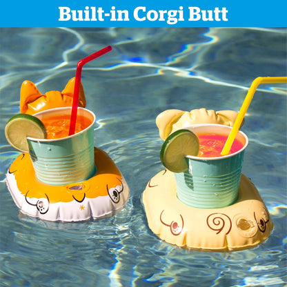 BigMouth Inc. Inflatable Floating Drink Holder, Cup Holder Floats, 2-Pack, Great for Pool Parties and Special Events