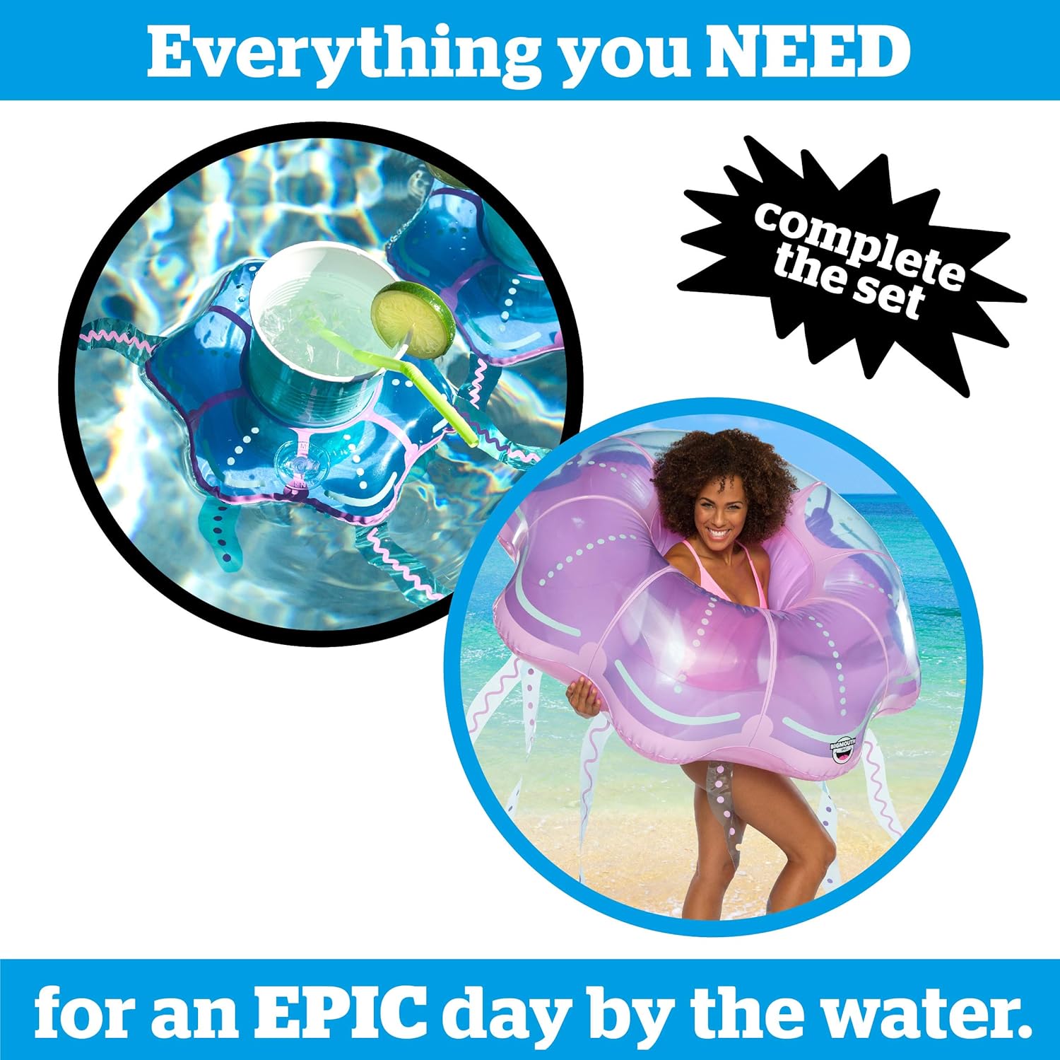 BigMouth Inc Jellyfish Beverage Boats (2-Pack