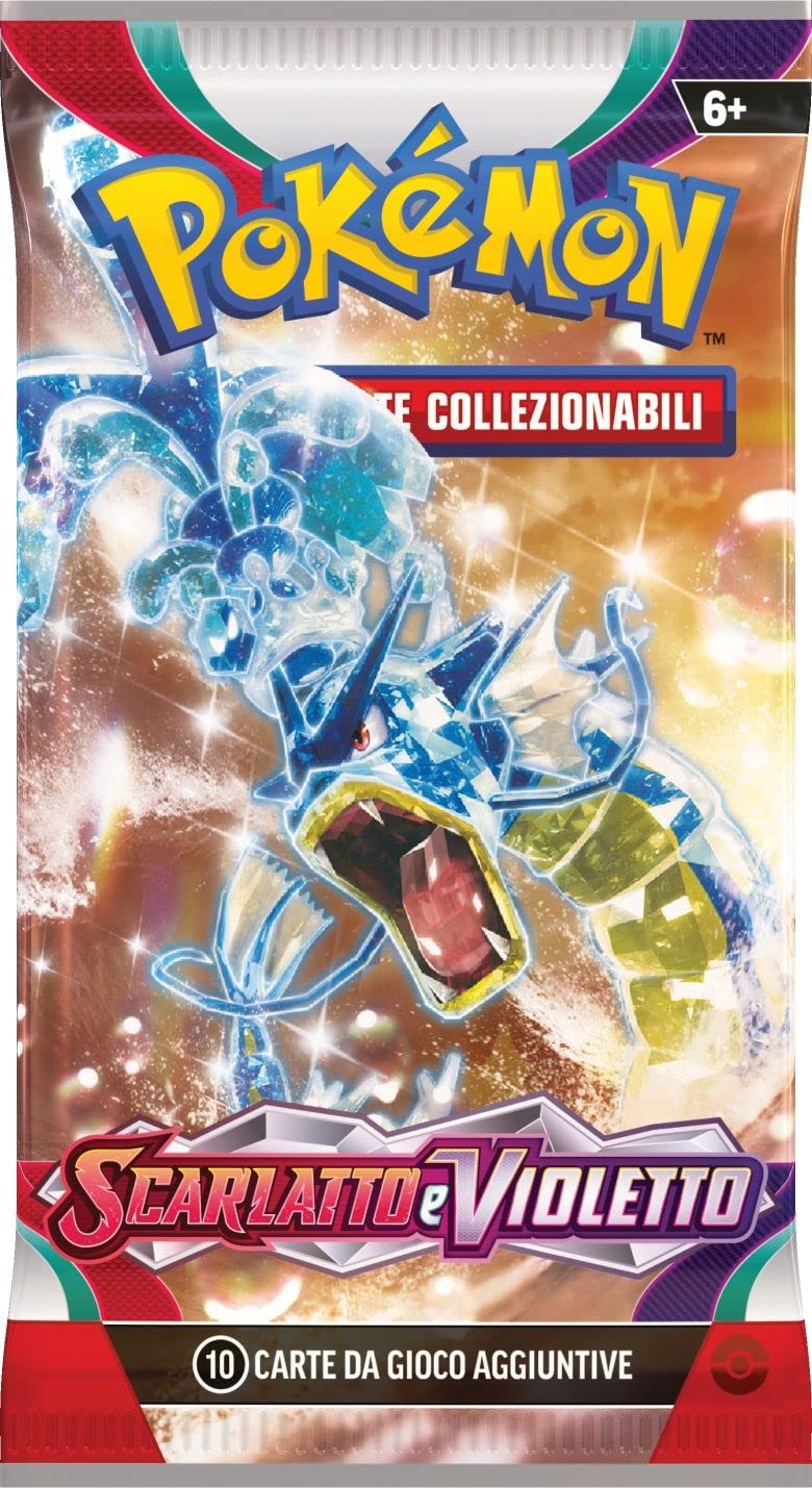 Pokemon SCARLATTO and VIOLETTO 1 Pack Single Envelope Italian Booster with 10 cards - Artwork RANDOM - (ENGLISH) Sachet (EN