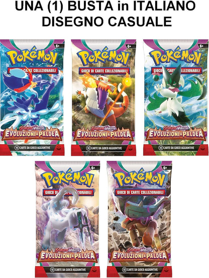 Scarlet and Violet Evoluzioni a Paldea Envelope 10 Artwork Cards RANDOM (IT