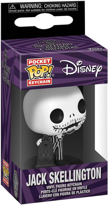 Funko POP! Keychain: Disney the Nightmare Before Christmas 30th - Jack Skellington Novelty Keyring - Collectable Mini Figure - Stocking Filler - Gift Idea - Official Merchandise - Movies Fans