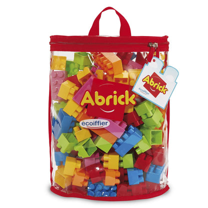 Ecoiffier Jouets 838 - Abrick Stacking Brick Bag - Construction Set for Children - 120 Pieces - From 18 Months - Made in France