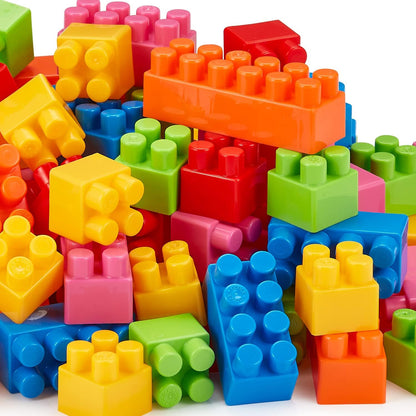 Ecoiffier Jouets 838 - Abrick Stacking Brick Bag - Construction Set for Children - 120 Pieces - From 18 Months - Made in France
