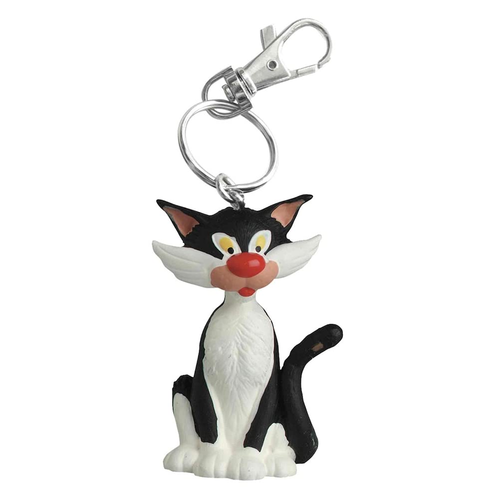 Plastoy Keychain Figure Gaston Lagaffe, his cat 62143 (2021