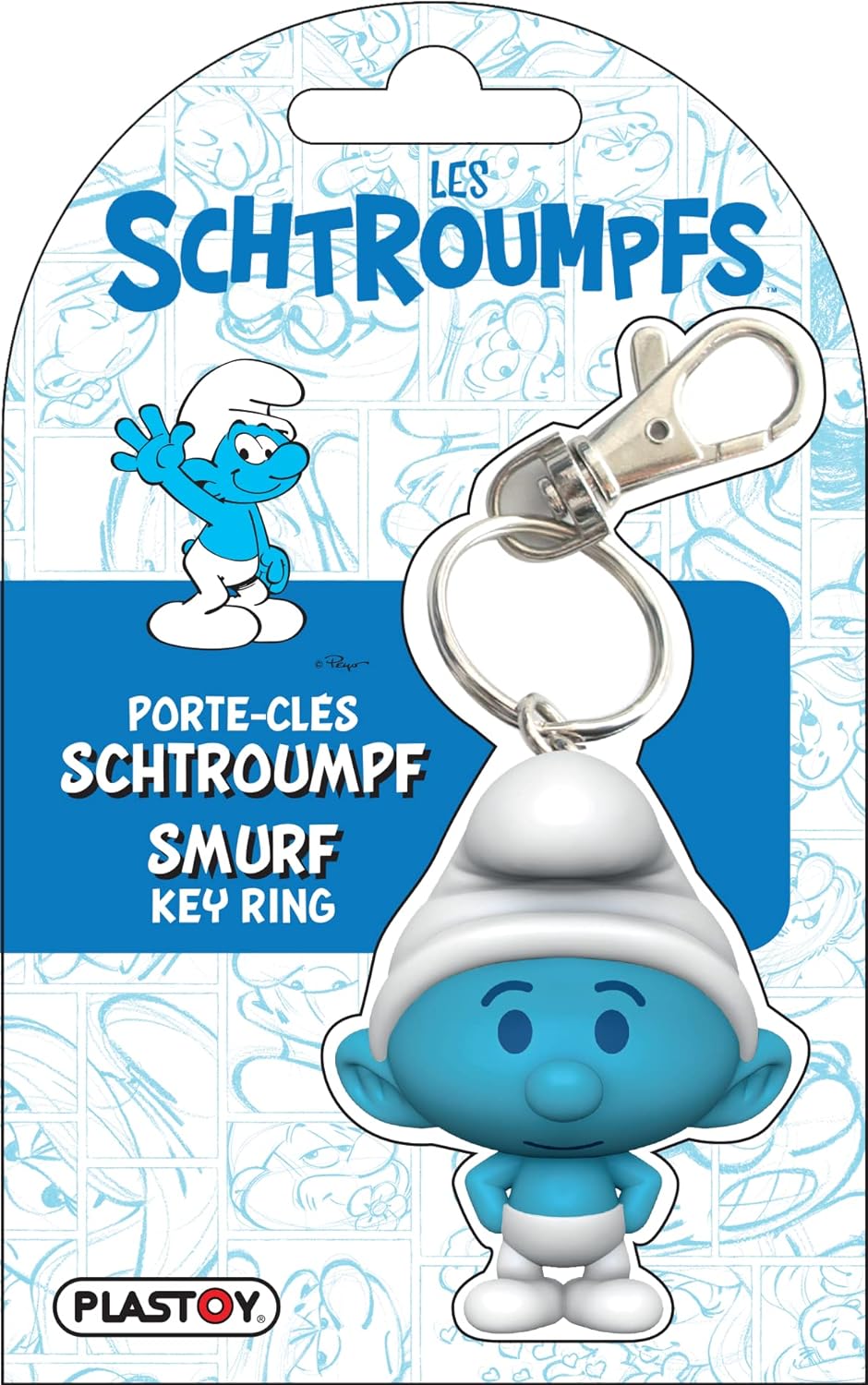 PLASTOY PORTE-CLES CHIBI SCHTROUMPF