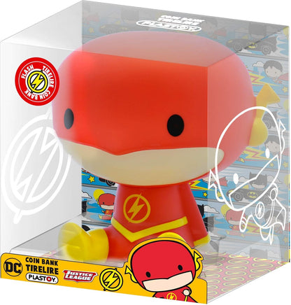 Funbox Media 80078 DC Comics Super Heroes Hucha Chibi Flash 16cm, multi-coloured