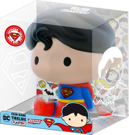 Funbox Media 80079 Justice League Superman Piggy Bank, Multi-Coloured