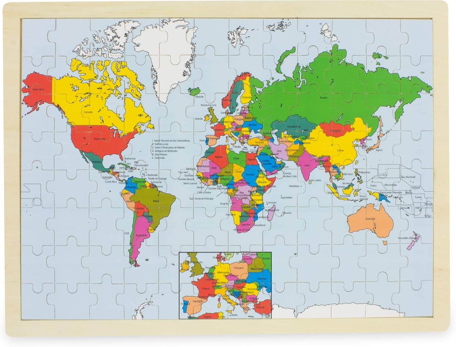 Ulysse 3972 Puzzle, World, map