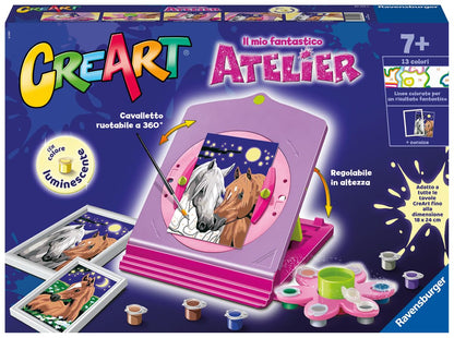 Ravensburger - Il Mio Atelier CreArt, Cavalli, Dipingere 7+ Anni, 201709