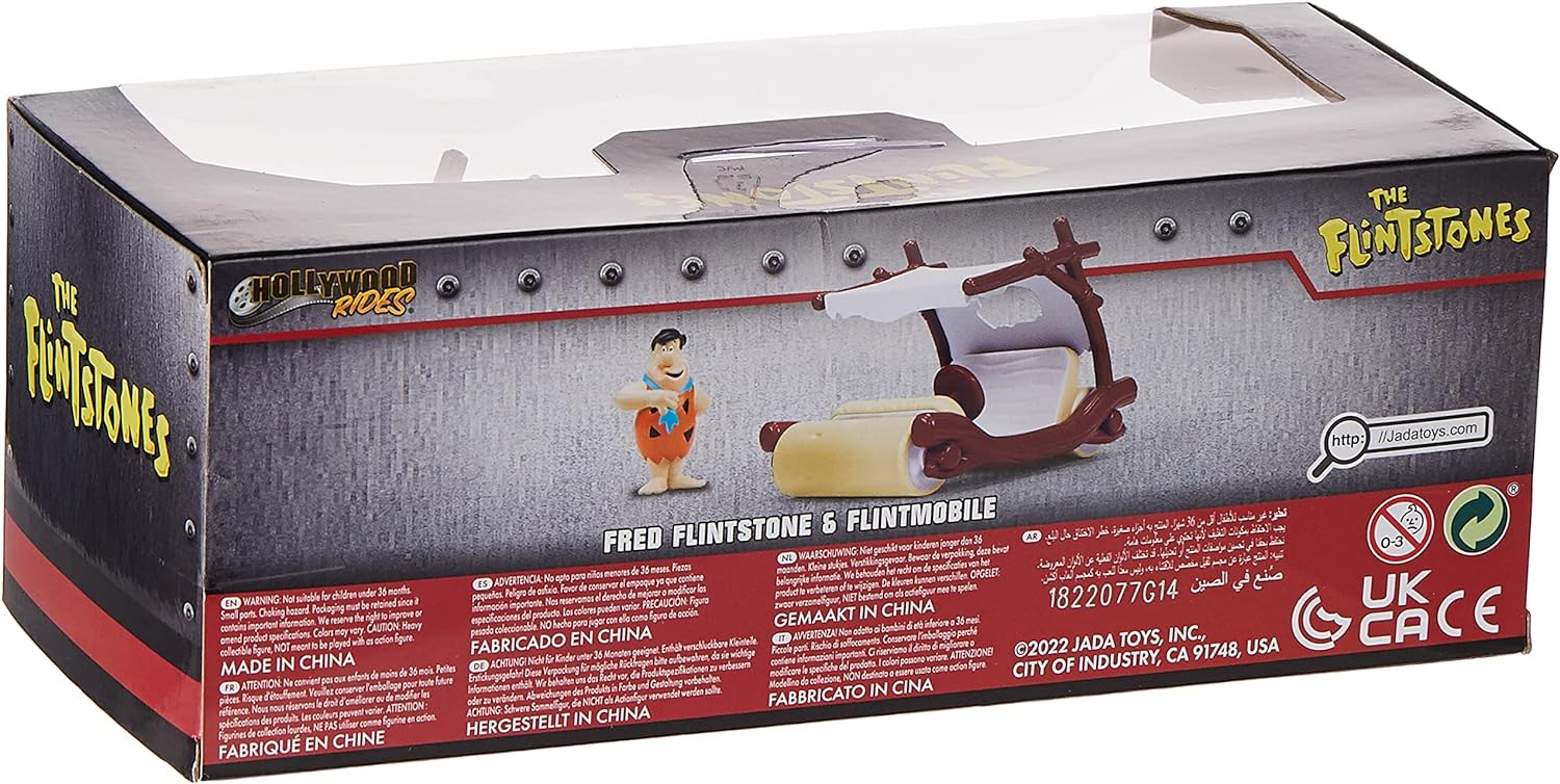 Jada 253253002 The Flintstones Metal car, multicoloured, 1:32